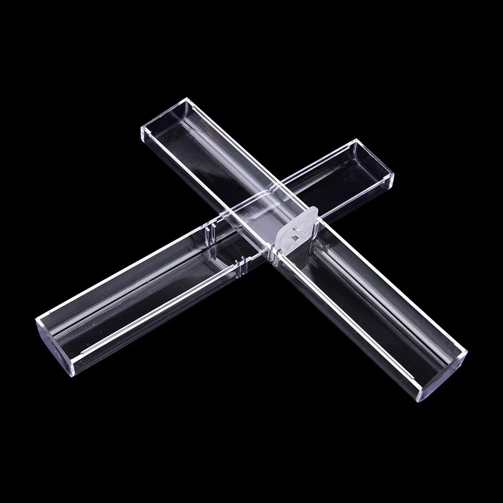 

1pcs Crystal Acrylic Microblading pen Box caneta microblading tebori display and storage box brow manual tattoo supplies