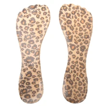 1 пара силиконовых стелек для обуви на каблуке, клеящиеся подушечки-леопарды