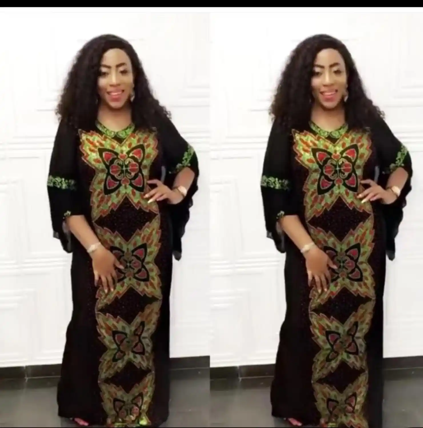 African dresses for women 2019 beautiful Diamond flower African women\u0027s dress slim style fashion kaftan women dresses