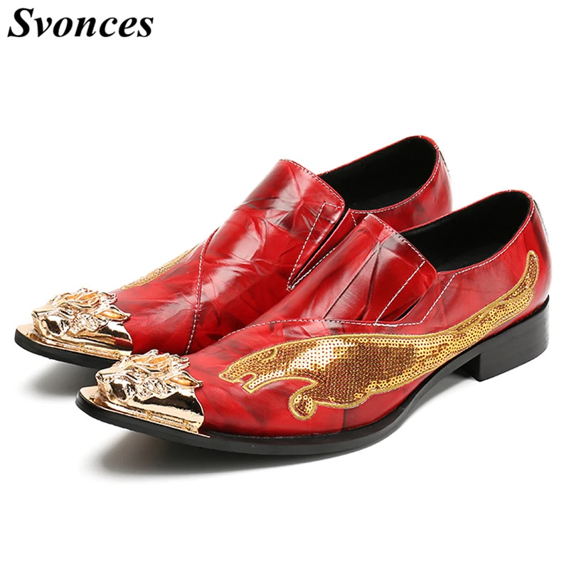 mens red dress shoes discount