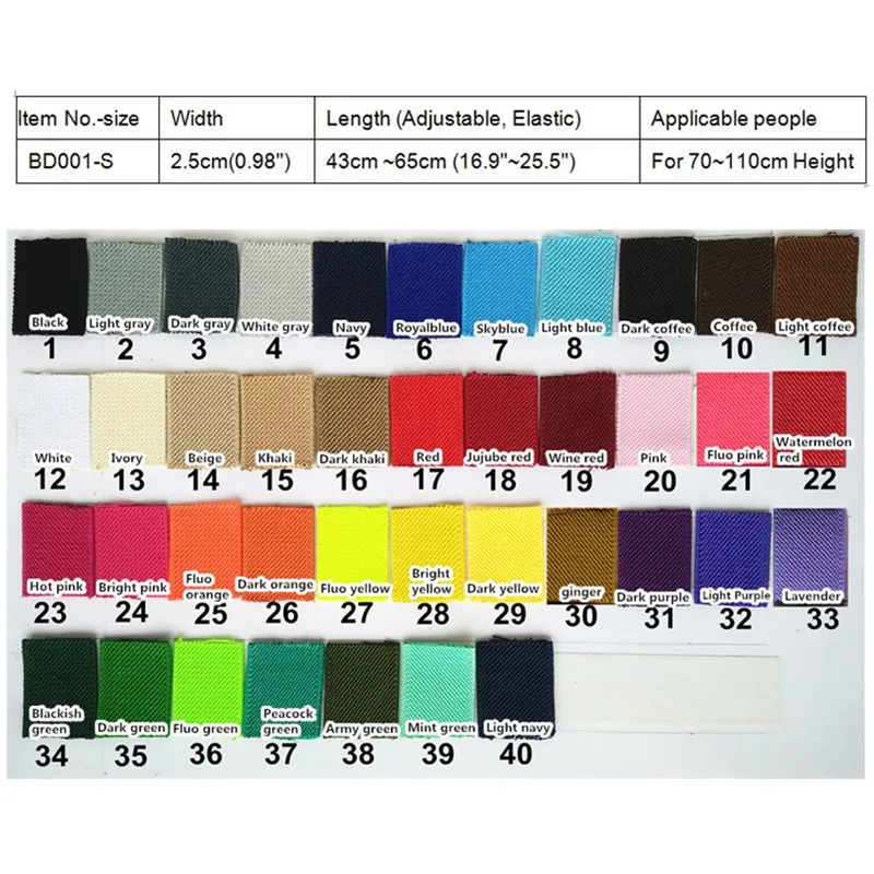 Elastic Baby Boys Girls Suspenders Y Back Clips Solid Color Kids Suspender Braces Children Accessories S Size 2.5*65cm