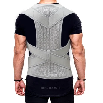 Adjustable Breathable Orthopedic Shoulder Back Spine Posture Corrector Support Belt Walking Sitting Posture Corrector Belt Men