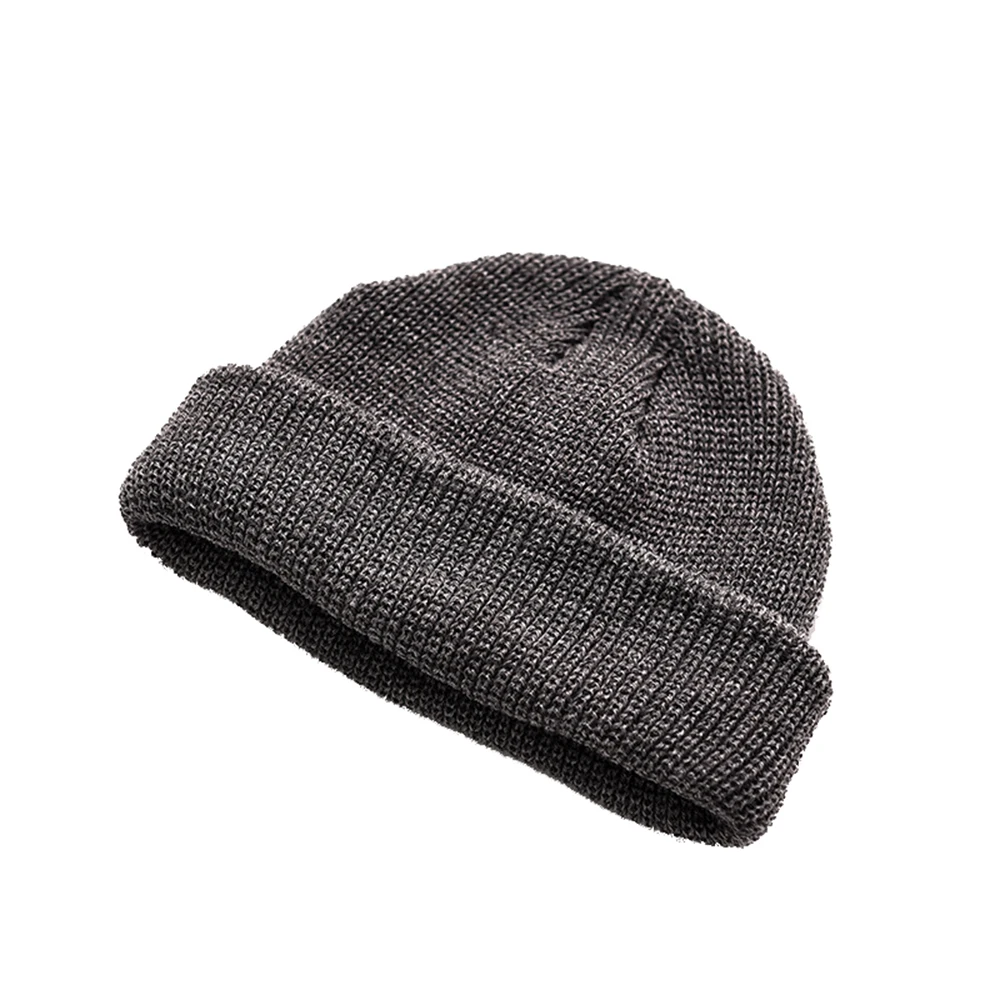 LEON Men Winter Knitted Skullcap Hat 