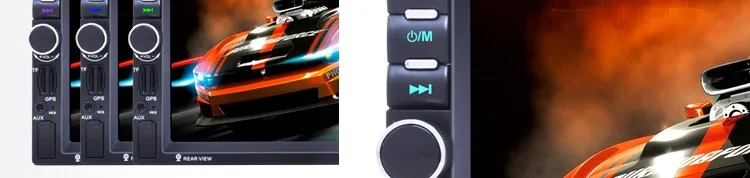 Excellent 2 Din Car Multimedia Player GPS navigation 7