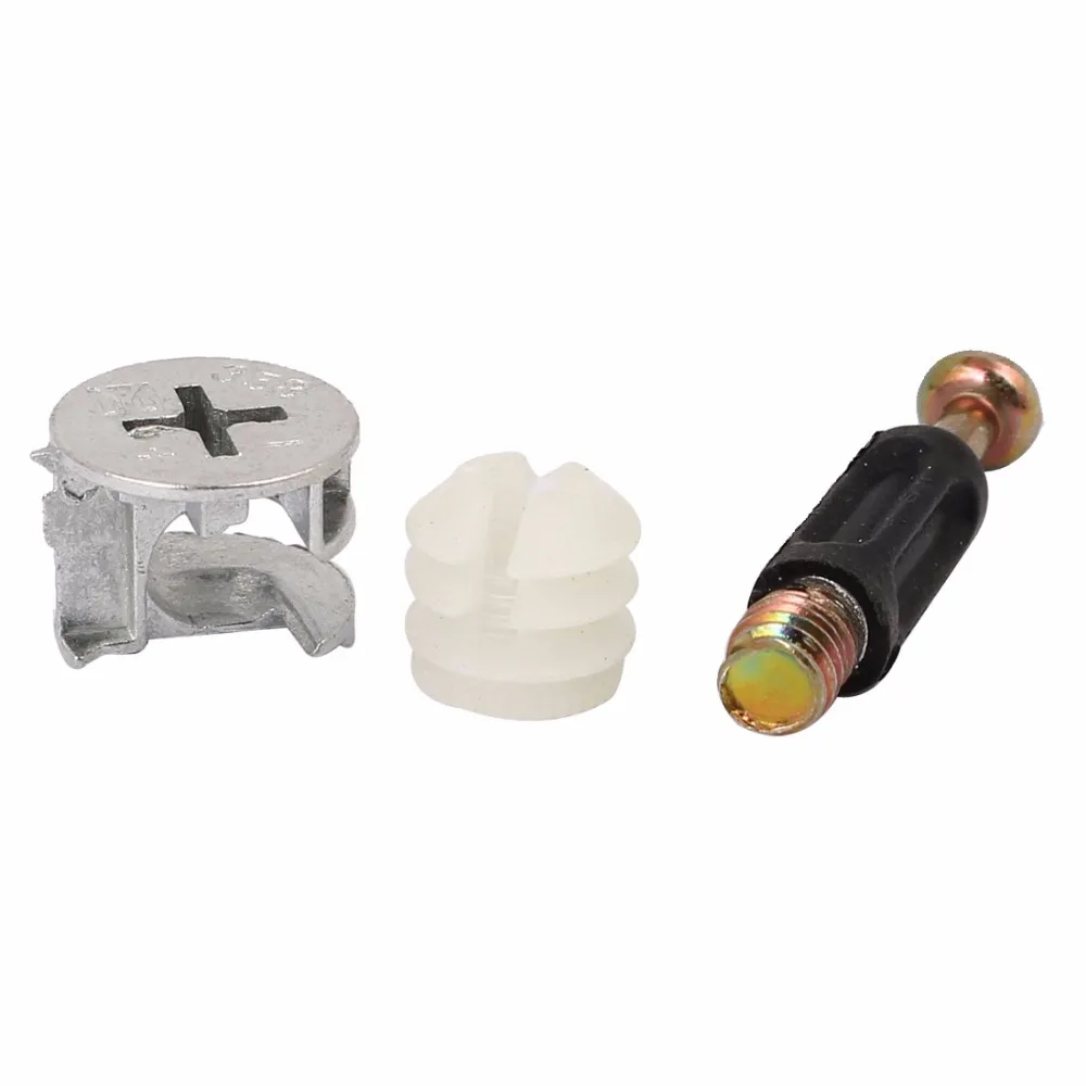Uxcell Hot Sale 20 Sets M6x35mm Metal, Plastic Furniture Cabinet Fixing Screw Eccentric Cam Dowel Pre-inserted Nut Fitting Uxcell Hot Sale 20 Sets M6x35mm Metal, Plastic Furniture Cabinet Fixing Screw Eccentric Cam Dowel Pre-inserted Nut Fitting