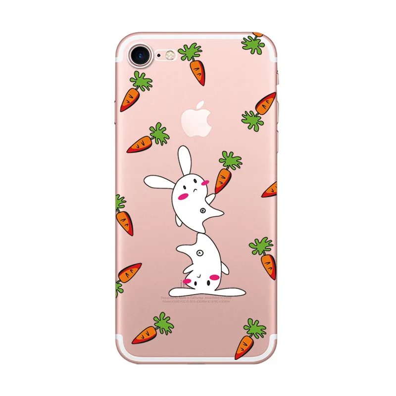 Чехол для iPhone 6 6s plus 7 8 X XR XSMAX мобильный телефон оболочка окрашенный ТПУ прозрачный