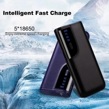 

Power Bank Box Battery Case 5*18650 DIY Battery Holder Usb Diy Power Bank Box for 18650 Smartphone Charger for iPhone xiaomi