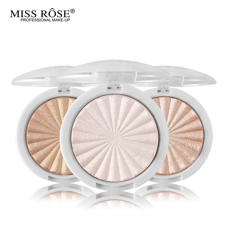 

Highlighter Makeup blush Shimmer Miss Rose Powder Highlighter Palette Base Illuminator Highlight Face Contour Golden Bronzer