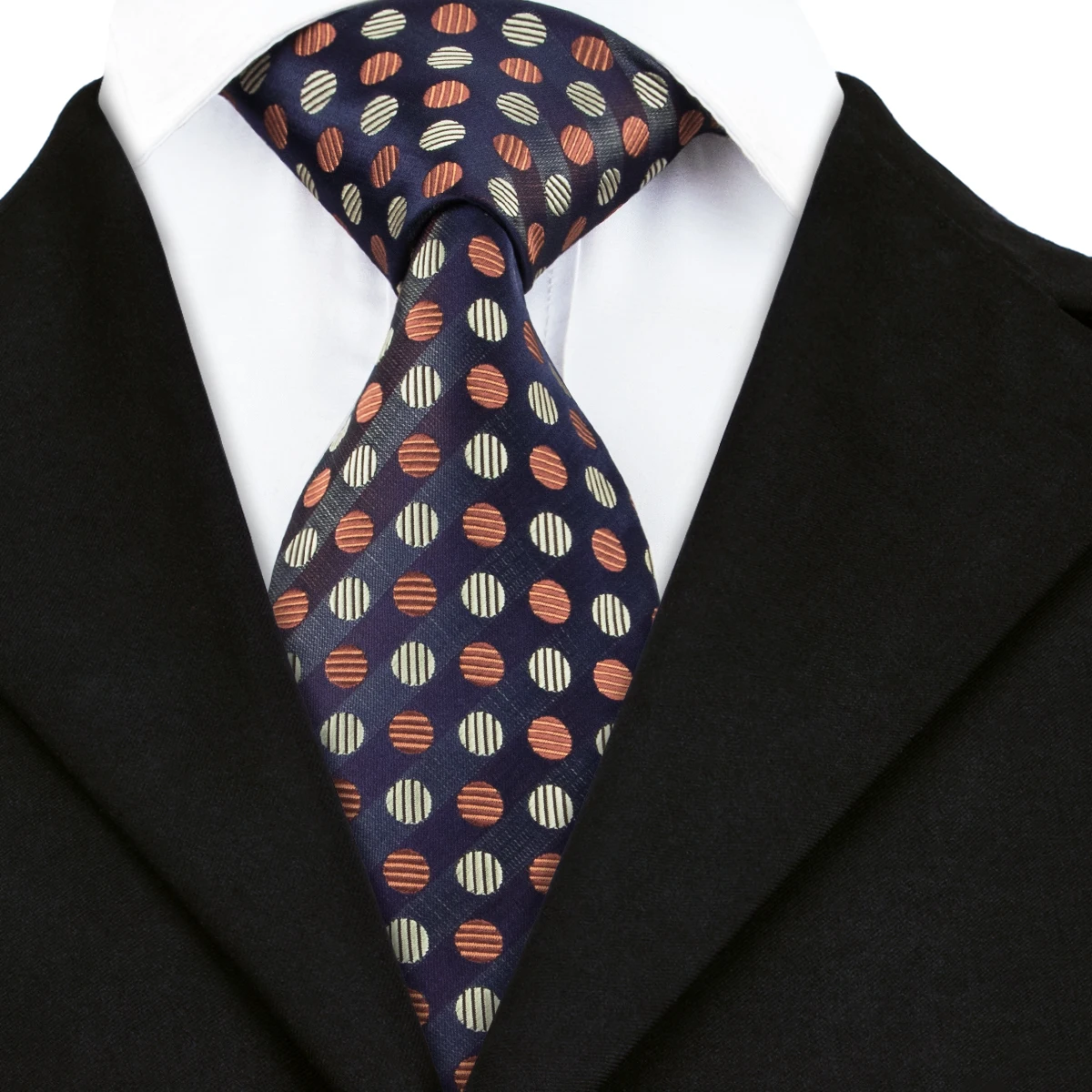 2018 New Design Fashion Ties High Quality Silk Neckties Dots Gravatas