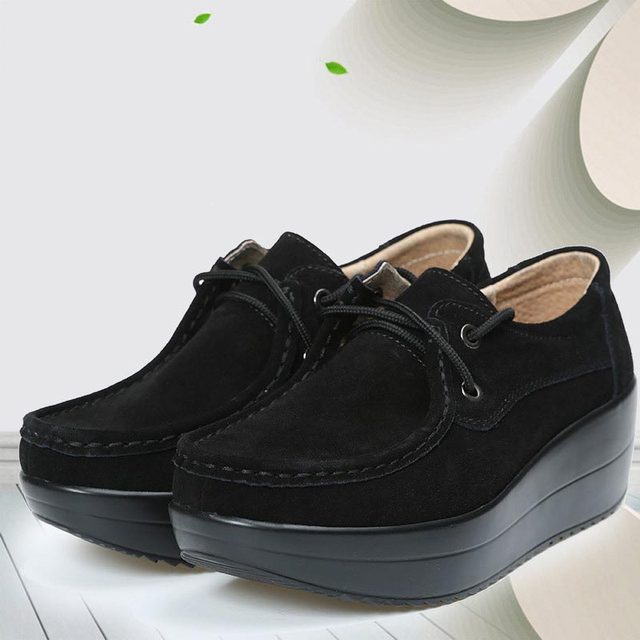 shoes 2022 new spring fashion lace- up genuine leather shoes women sneakers platform shoes woman casual ladies shoes