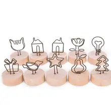 Новинка из натурального дерева, скрепки для заметок, скрепки для бумаги, фото, держатель, подставка для сообщений, для дома, школы, офиса, украшение для студентов, подарок