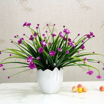 

Simulation flower Orchid set Green plant potted Artificial Small bonsai flowers decoration pot culture Office Home wedding Decor