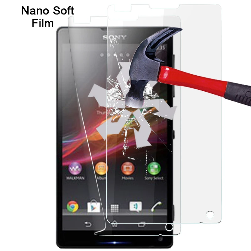 Лучшая Взрывозащищенная нано-мягкая пленка для Sony xperia ZL L35H C6502 C6503 C6506 5