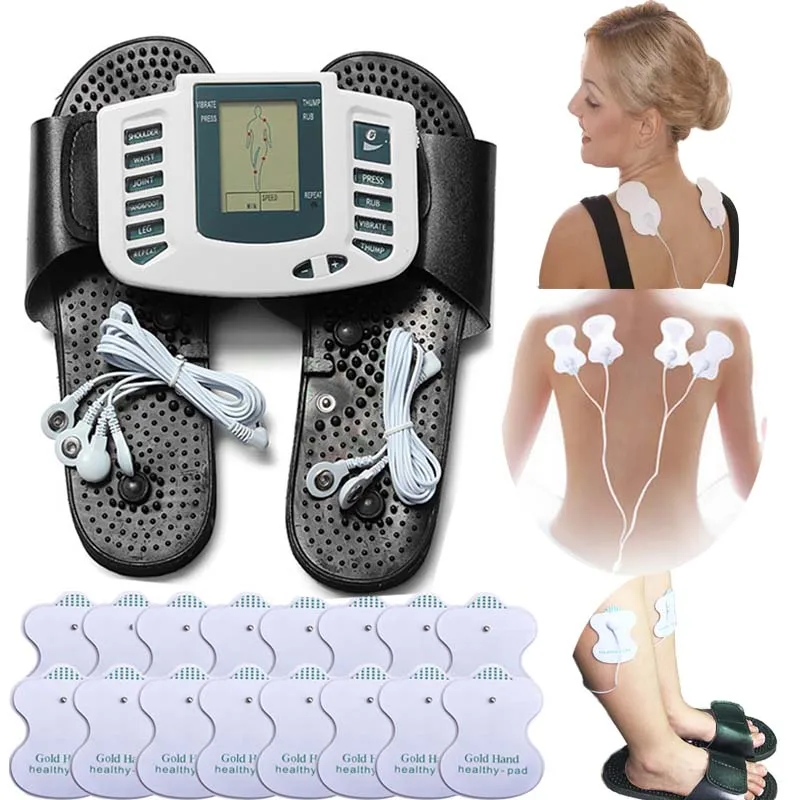 

Health Care Tens massage foot Therapy Electronic Body Slimming belt Pulse Neck Massager back for Muscle Pain Relief Acupuncture