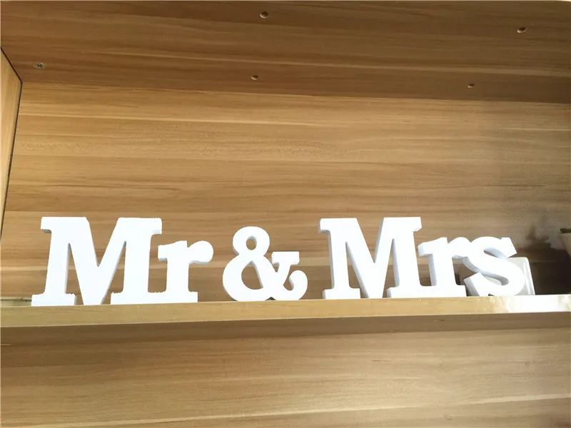 Mr& Mrs буквы для милый декор стола свадьба знак День Святого Валентина украшения