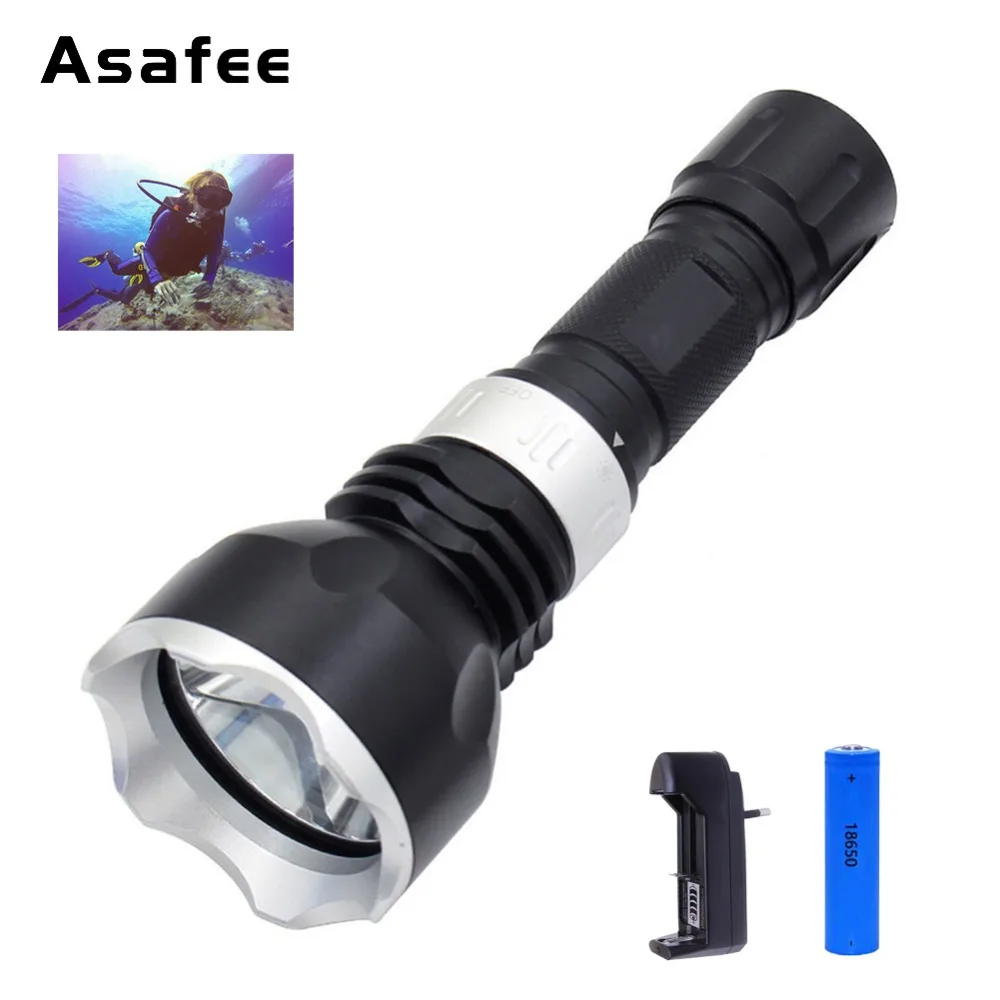 Submarinismo linterna antorcha XM L2 lámpara de luz LED 30M impermeable