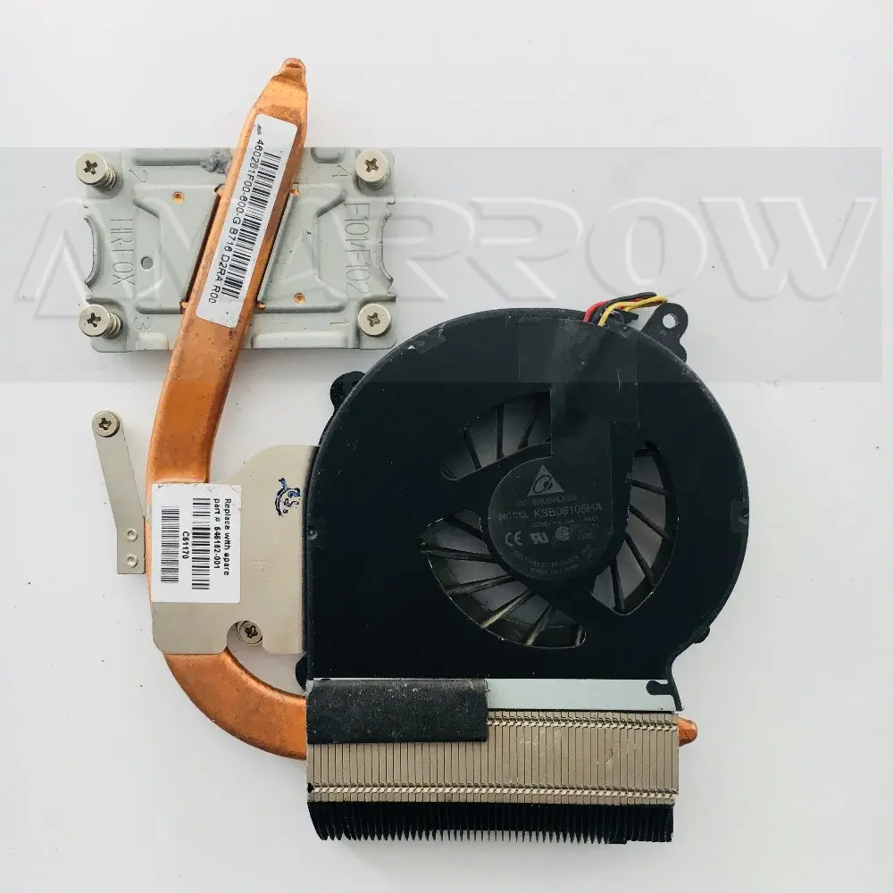 

original free shipping heatsink and FAN for hp CQ43 430 431 435 436 646180-001 646182-001 independent Thermal Module