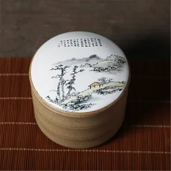 

Vintage Chinese Style Ceramic Tea Canisters Are Used To Seal Storage Tanks Pottery Tea Cans Kitchen Portable Jar Porcelain Cans