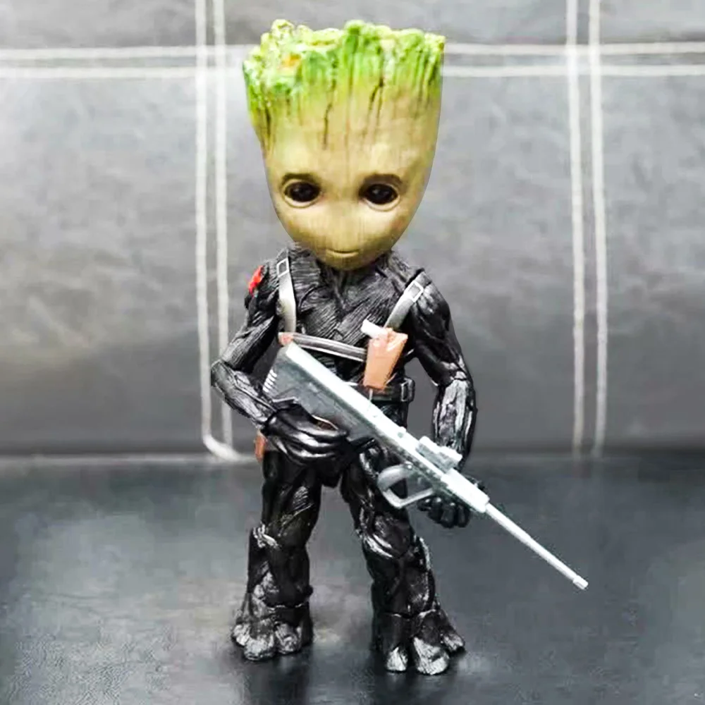 Galaxy Guardians Baby Groots Tree Man Косплей Зимний Солдат СВЧ BJD куклы Мстители Фигурки коллекции