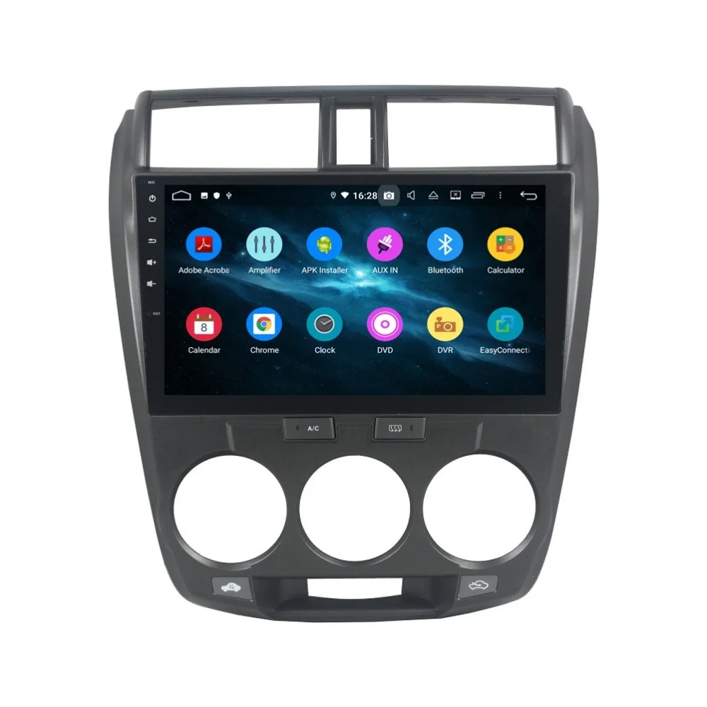 Excellent 4GB+32GB Octa Core 2 din 10.1" Android 9.0 Car Radio DVD Player for Honda CITY 2006-2013 GPS Bluetooth 4.2 WIFI USB Mirror-link 4