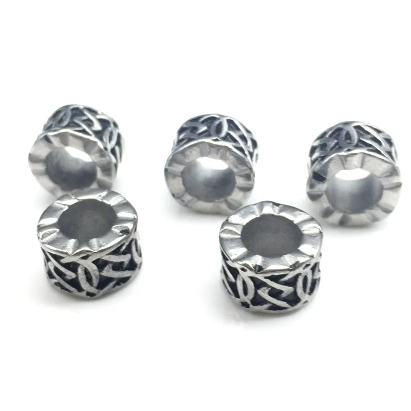 5PCS silver European CZ Charm Pendant Beads fit European Bracelet
