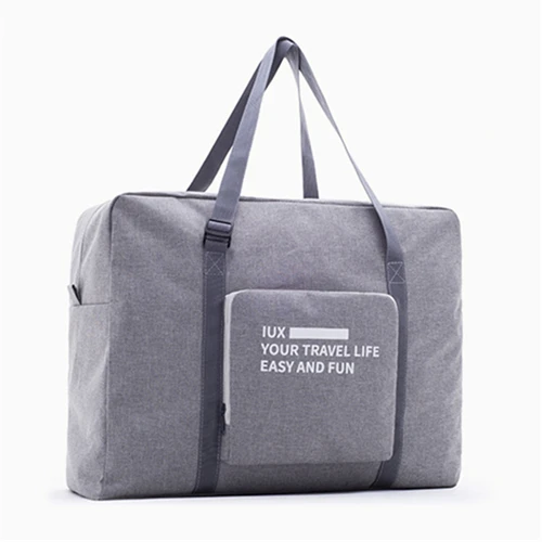 Женская Складная Дорожная сумка унисекс, багажные сумки для путешествий, водонепроницаемая дорожная сумка, Большая вместительная сумка, женские нейлоновые сумки Bolsas - Цвет: grey