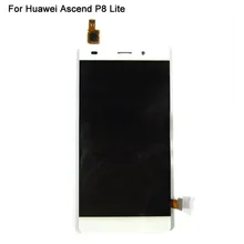 P8 lite LCD Display+Touch Screen Digitizer Glass Panel For Huawei Ascend P8 lite lcd Replacement black white gold color