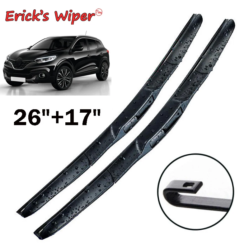 

Erick's Wiper Front Wiper Blades For Renault Kadjar 2015 2016 2017 2018 2019 Windshield Windscreen Front Window 26"+17"