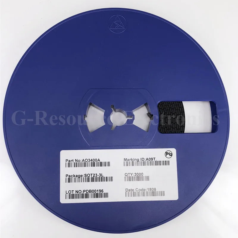 100 pcs AO3400 /AO3400A /3400 A09T SOT-23 SMD Field Effect Transistor N-Channel MOS-FET New original