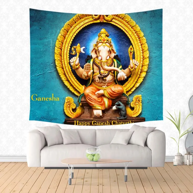 Ganesha Of Hinduism Lord полиэстер прямоугольный гобелен DIY ковер на стену Коврик для йоги коврик для пикника украшения дома спальни