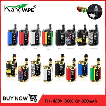 

Electronic Cigarette Kit Kangvape TH 420V Starter Kit 800mah Battery 20W Box Mod 510 thread with 1.5 ohm 0.5ml Tank VS TH420 Kit