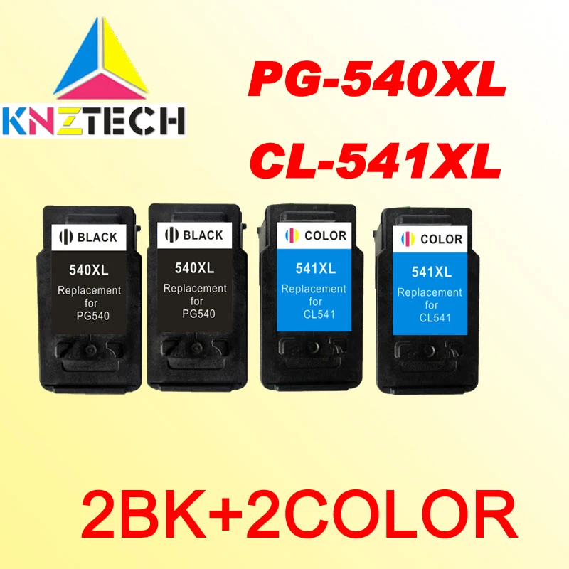 Cartucce D'Inchiostro Compatibili Per Canon Pg540 Cl540 Cl-540 Cl-541 Pg540Xl Cl541Xl Mg2250 3150 Mx375 395 515