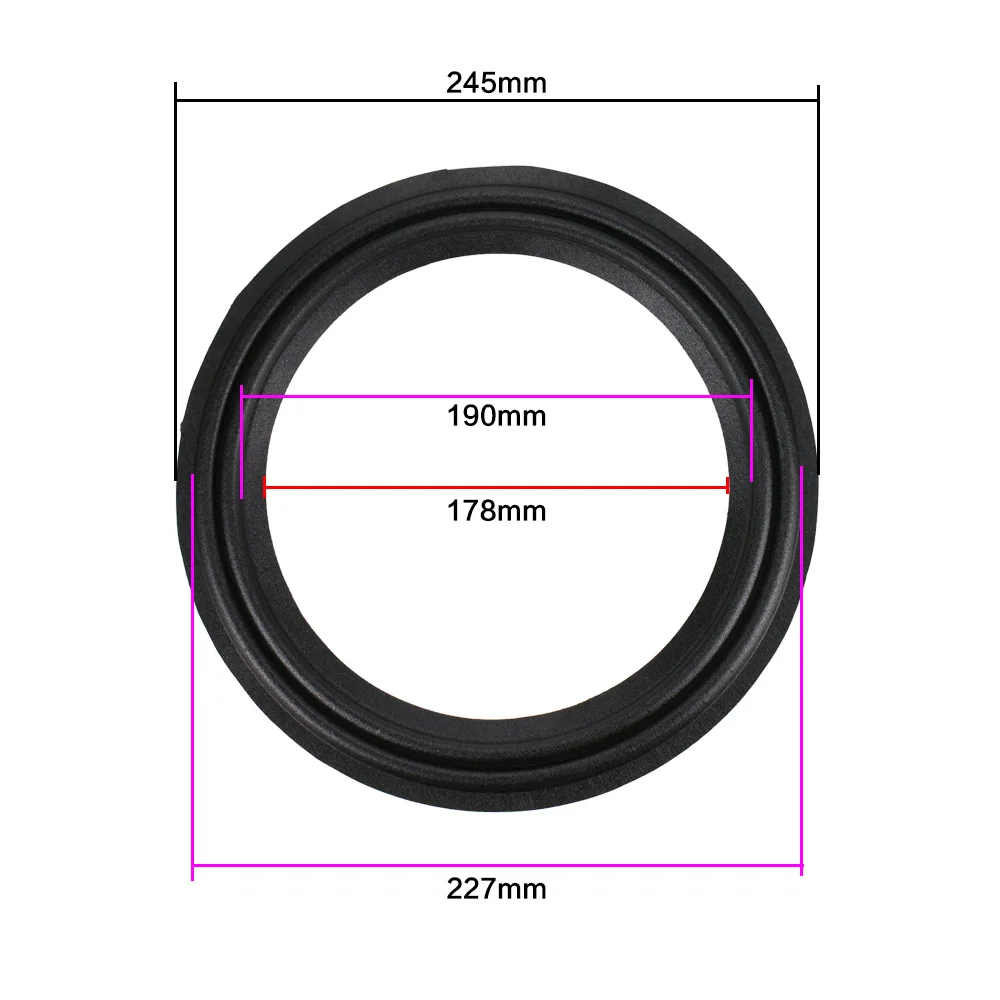 Ghxamp 10 дюймов сабвуфер сценический динамик ткань объемная сторона два сложения кольцо подвеска Рог боковые запчасти для ремонта динамика 2 шт