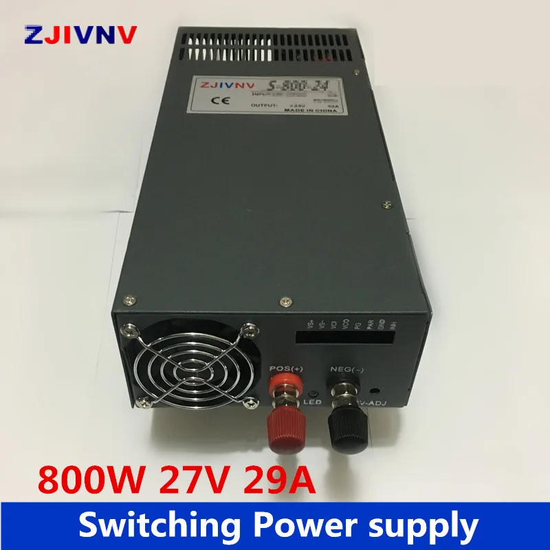 industrial and led used 27v 29A 800W switching power supply AC DC 27v