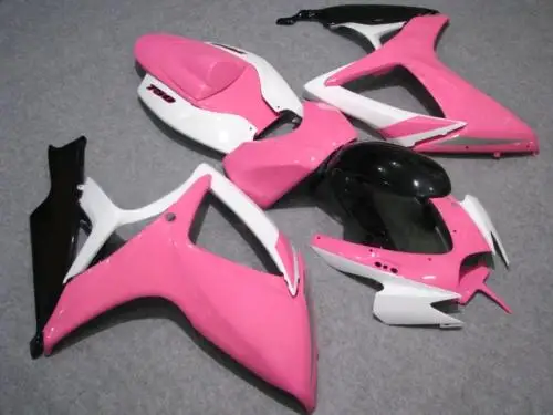 

Motorcycle Fairing kit for SUZUKI GSXR600 750 K6 06 07 GSXR 600 GSXR 750 2006 2007 ABS Pink White Fairings set+7gifts SC40