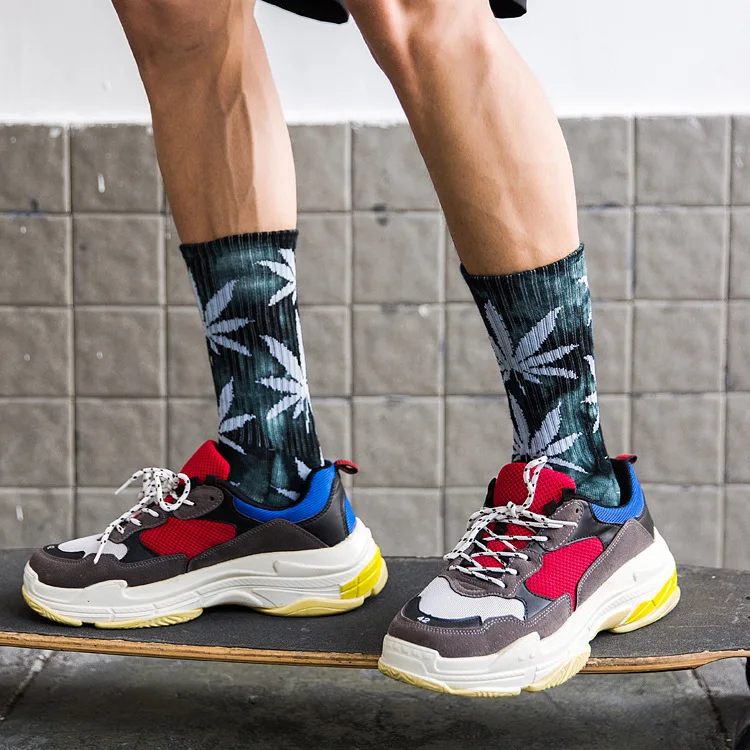 Мужские спортивные носки для скейтборда Harajuku стиль махровые носки Новая мода индивидуальные носки-трубы средней высоты