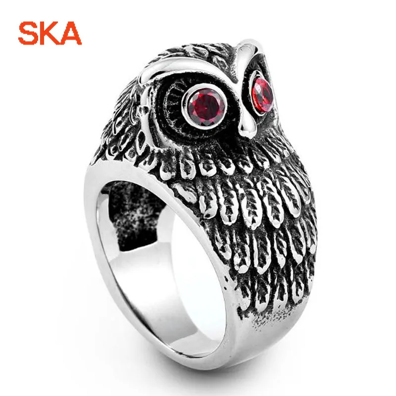 Мужское кольцо SKA Новое поступление 2019 года кольца для мужчин с красными камнями