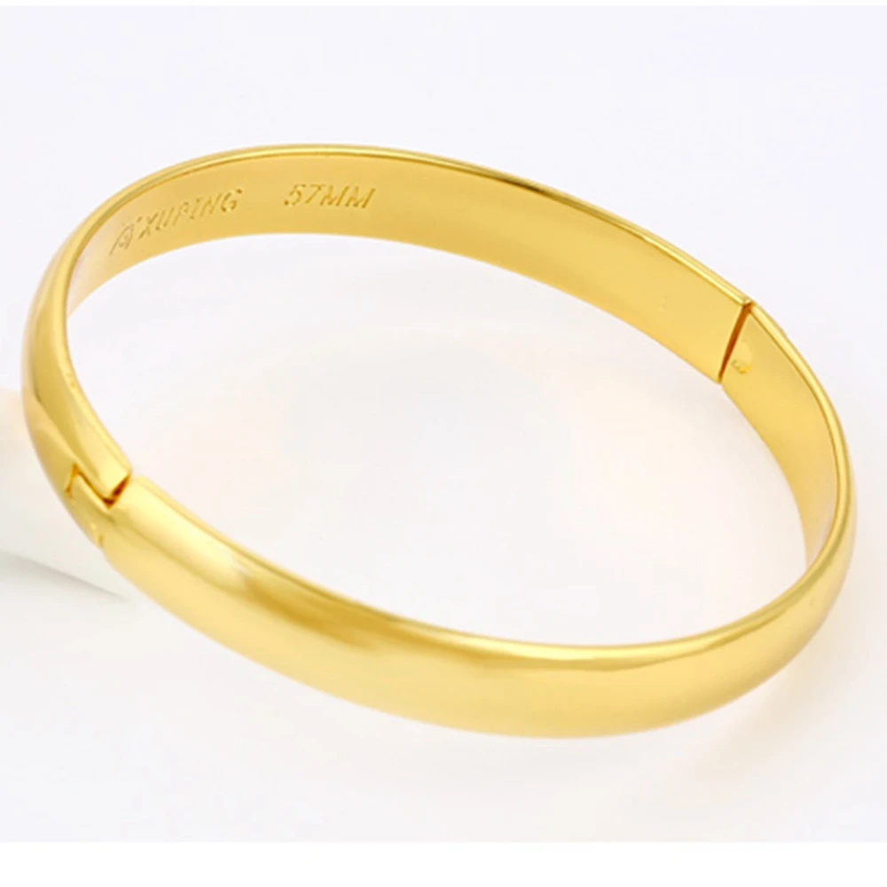 

Plain Bangle Yellow Gold Filled Womens Bangle Bracelet Dia 60mm