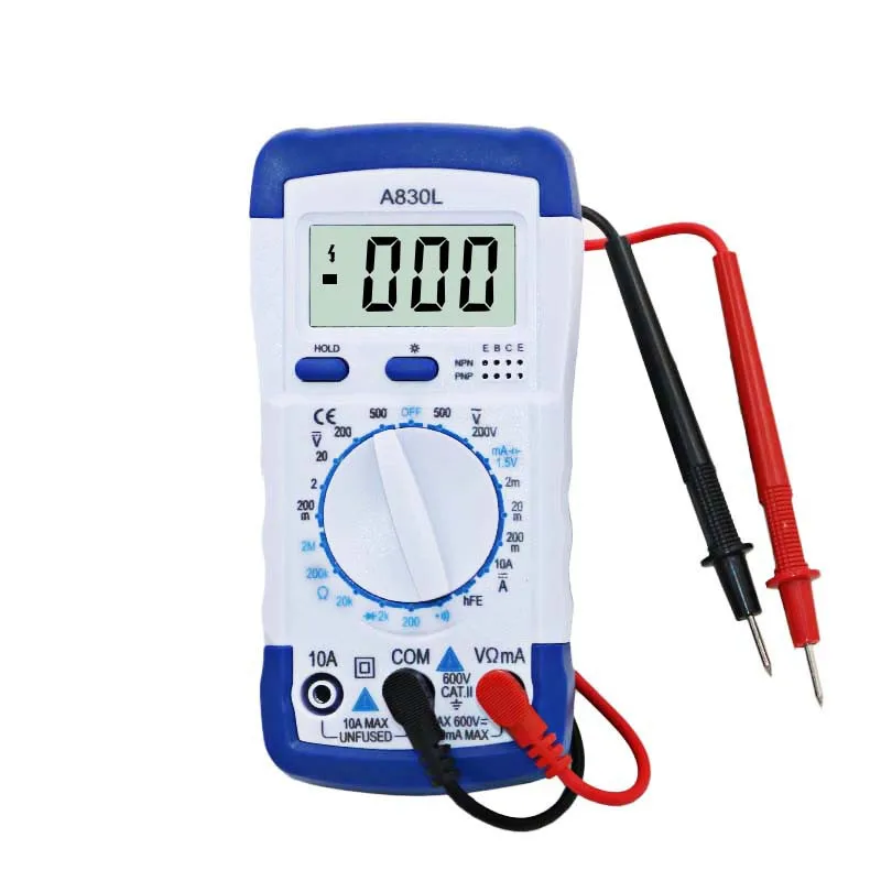 High Accuracy Digital Multimeter LCD Portable DC AC Voltage Resistance
