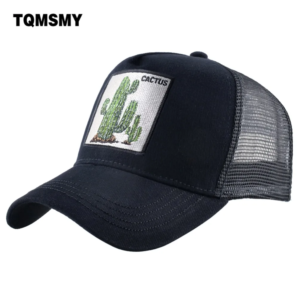 

TQMSMY, летняя бейсболка с вышивкой животных, кактусов, хлопковая, головные уборы для мужчин и женщин, кепки, повседневные кепки DHXRZ