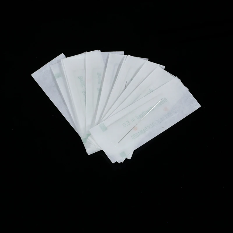 Disposable Sterilized Professional Tattoo Eyebrow pen Machine Permanent Makeup kit 100pcs PMU needles 1R _03