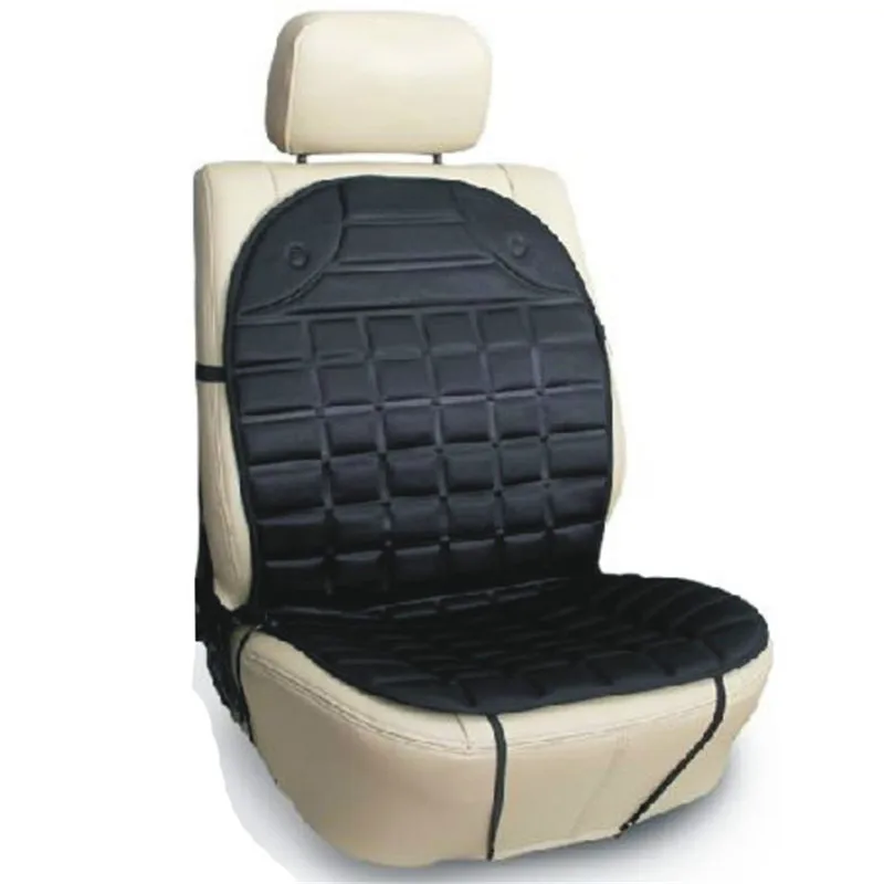 12V Heated Seat Cushion with Lumbar Support Used In Car & Officein