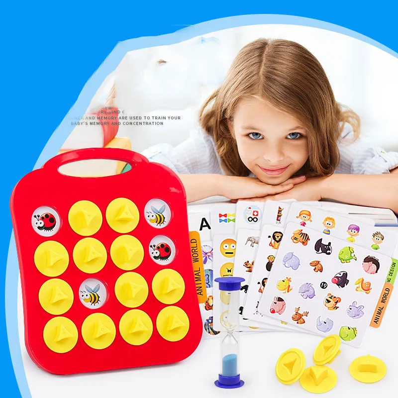 

Children Toys Memory Training Matching Pair Game Early Education Interactive Toy Parent Child Link Up Chess Puzzle Toys For Kids
