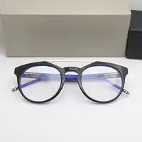 Thom Brand Retro Acetate Eyeglasses Men Women Optical Prescription Glasses Frame Men's and Women's Round Glasses oculos de grau