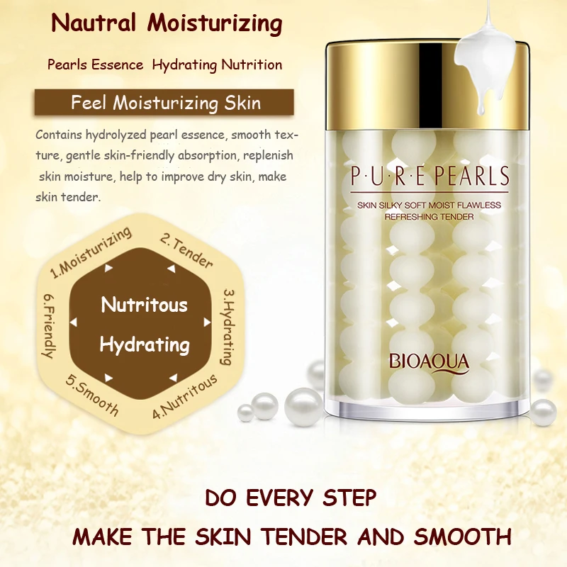 BIOAQUA Pure Pearl Sleeping Mask Cream Whitening Anti Wrinkle Face Mask