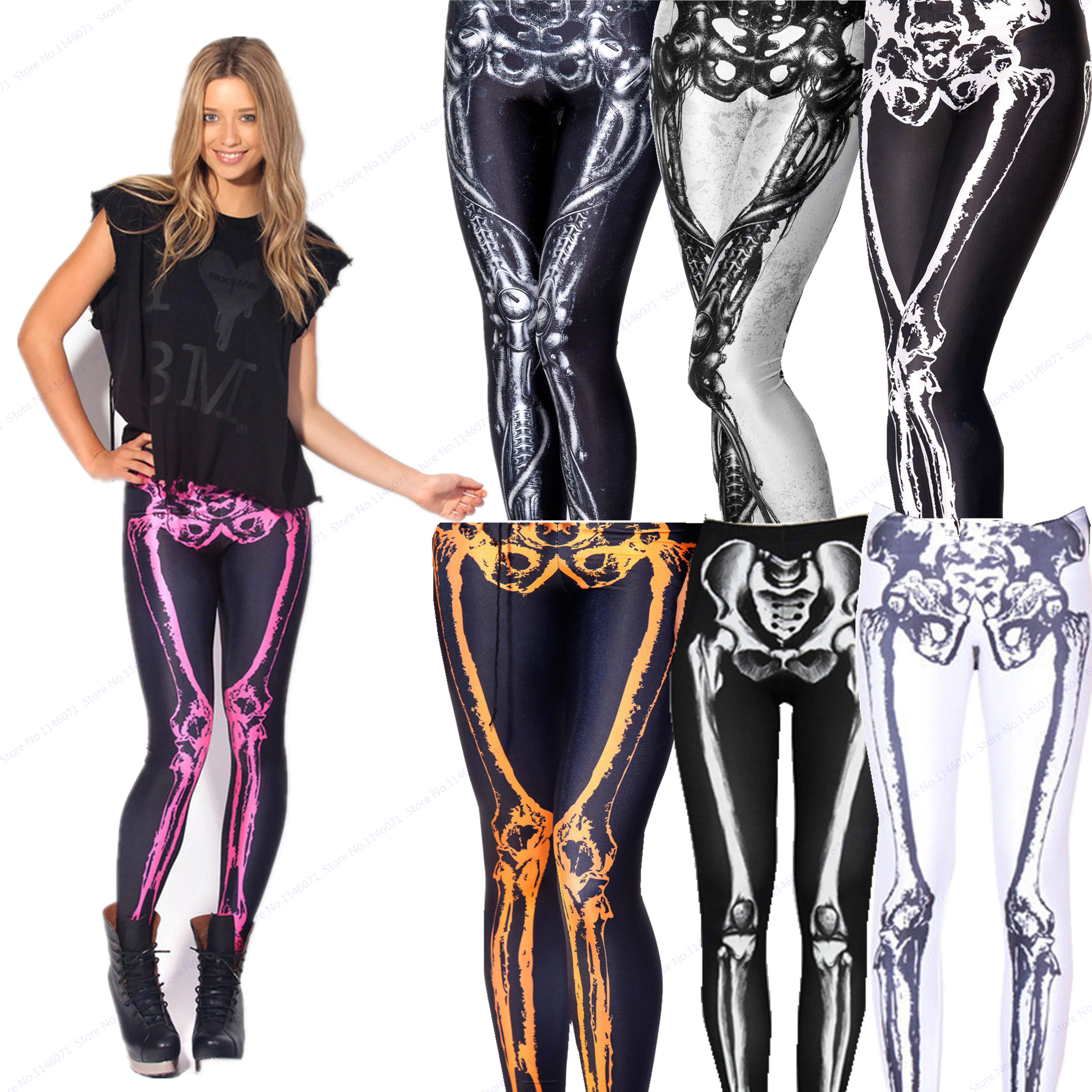 The Pelvis Skeleton Yoga Trouser Gold 