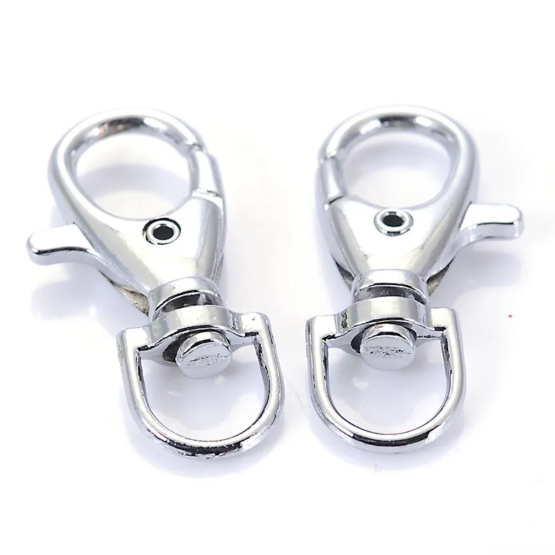 

10 Pcs/Lot 38x18MM Lobster Clasp Swivel Snap Hooks For Bag Keyring Key Holder Diy Keychain Accessories Bag Clip Badge Holder