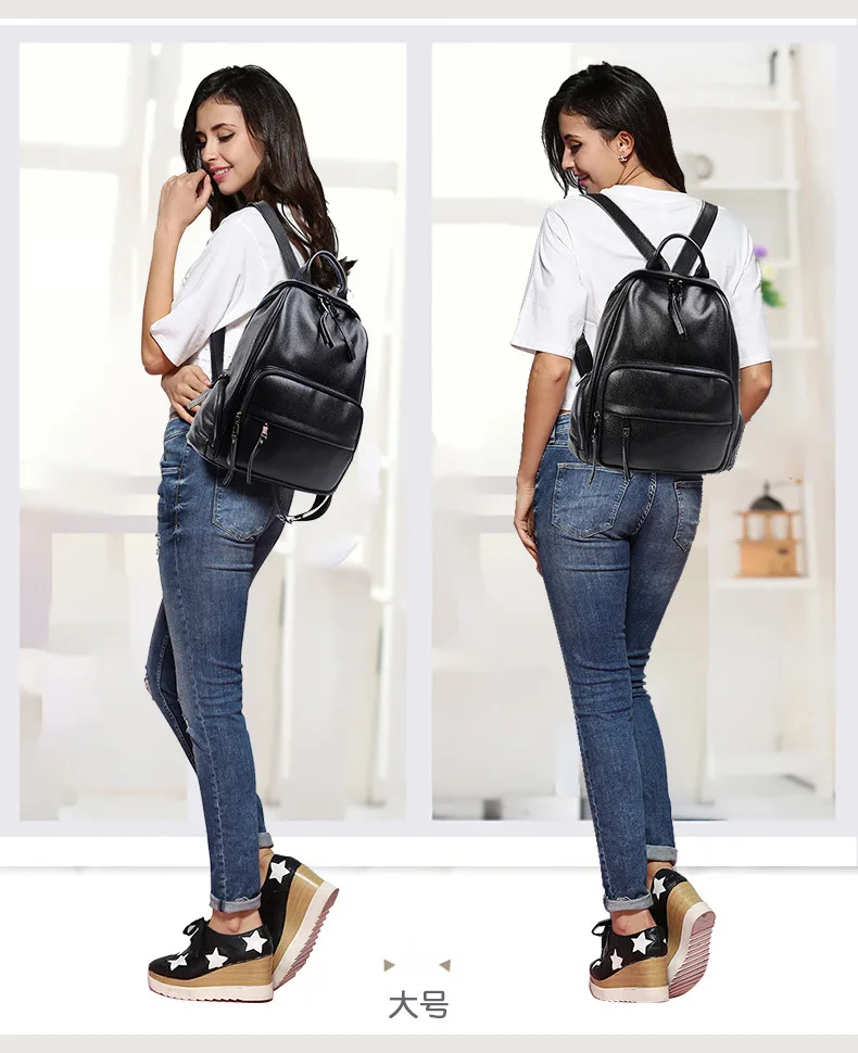 6957-D Новая мода Multi-function женские натуральная кожа рюкзаки натуральная кожа сумка на плечо женская сумки женский рюкзак