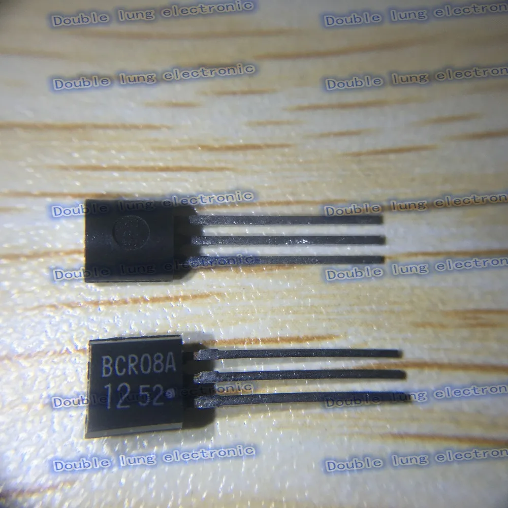 

100PCS/lot BCR08AM-12 BCR08A12 BCR08A TRIAC SENS GATE 600V 0.8A TO92-3