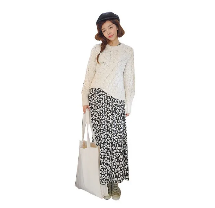 ツイスト編み ニット非対称裾新しい 15冬の セーター長袖ベージュ緩い カジュアル レ トロ女性セーター ニット プルオーバー Sweater Polo Pullover Sweater Menpullover Female Aliexpress
